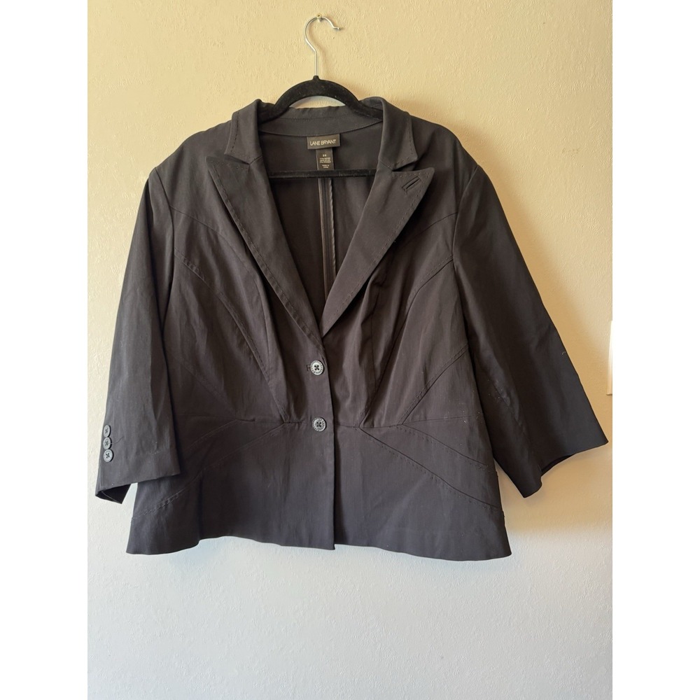 Cute! Lane Bryant Button Up Jacket Size 28 Stretchy